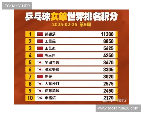 WTT世界杯参赛选手排名变化及未来发展趋势分析